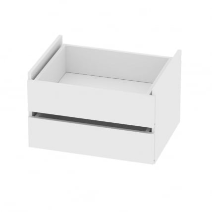 Тумба с ящиками в шкаф-купе B-T2-2(Белый)_0