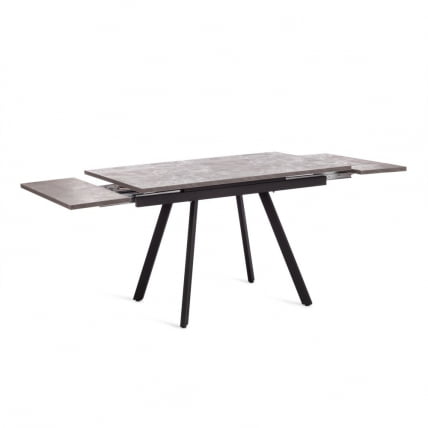 Стол VIGO ЛДСП/HPL/металл, 120 x 80 x 30 х 30 х 75 см, Гранит темный/черный_4