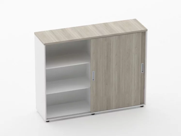 Тумба-купе высокая для рабочего модуля Deka 9.03.145 Дуб Сантана светлый/Белый_1