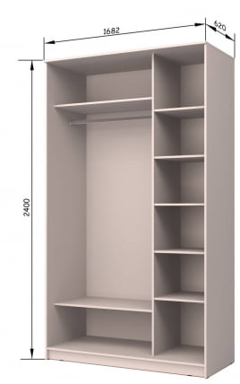 Шкаф-купе Хит-24-17-11 Аруба Венге_3