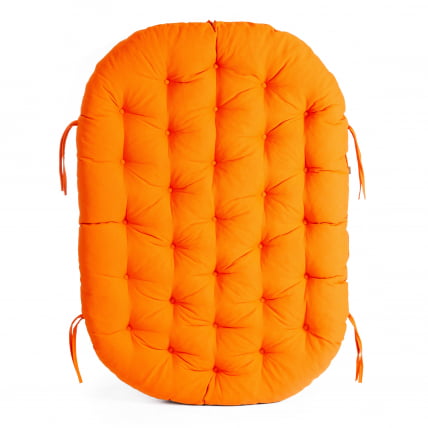 Диван MAMASAN/МАМАСАН 23/02 W /с подушкой/ подушка 182х119 см, 169х102х80 см, Antique brown (античный черно-коричневый), ткань, оранжевый, С 23_14