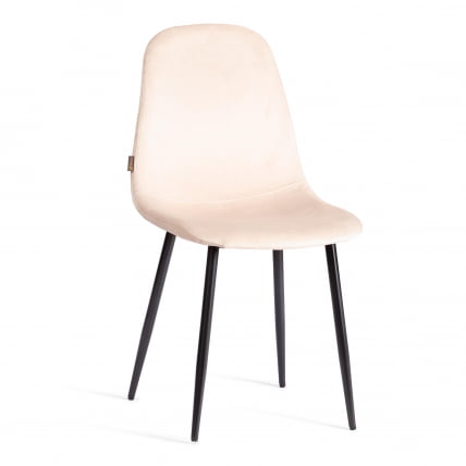 Стул BREEZE (mod. JSC-58) Велюр/металл , 44 х 53 х 86 см, creamy (кремовый) HLR 5 / черный_0