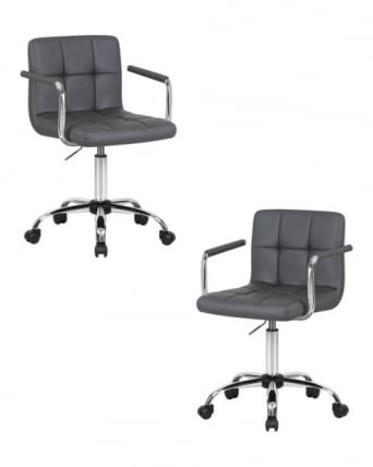 Офисное кресло для персонала DOBRIN TERRY (серый) 2 шт_0