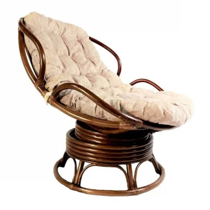 Кресло Папасан Челси вращающийся 23/03B орех матовый_0