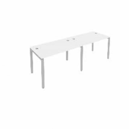 Рабочая станция на 2 раб.места Metal System Б.СМ-2.2 Белый/Серый_0