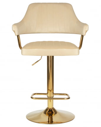Стул барный DOBRIN CHARLY GOLD (бежевый велюр (MJ9-10))_5