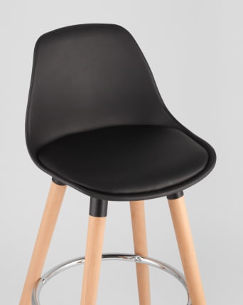 Полубарный стул Мартин экокожа Черный_7