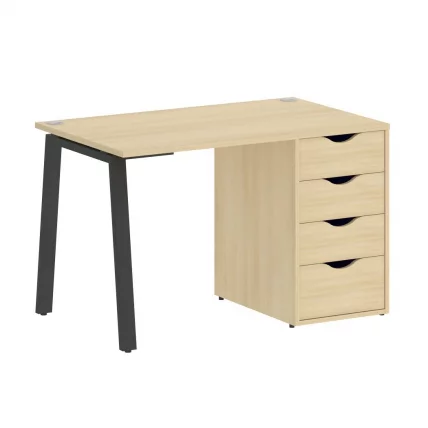 Стол письменный HOME OFFICE VR.SP-3-118.4.A Акация Лорка/Антрацит металл_0