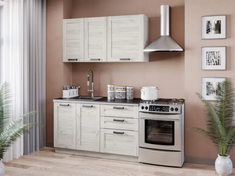 Кухонный гарнитур 2000 Винченца №5 Белый Дуб Крафт белый_0
