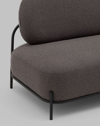 Диван Стоун ткань букле темно-серый_6