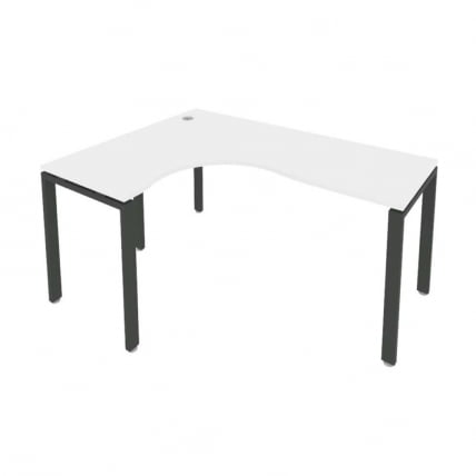 Стол письменный METAL SYSTEM Б.СА-4 Л Белый/Антрацит_0