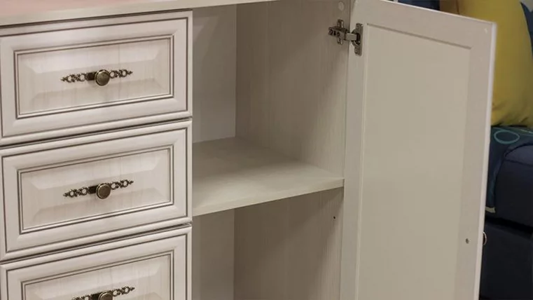 Комод Габриэлла 06.65 Вудлайн кремовый Аруша венге_6