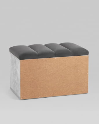 Обувница Хольст серая велюр Темно-серый_5