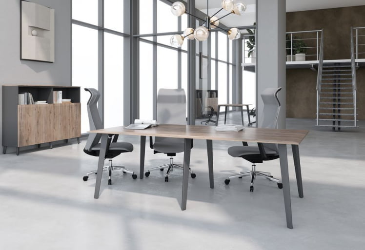 Шкаф с глухими дверьми JAY JHC 85.1 Дуб Каньон Антрацит_2