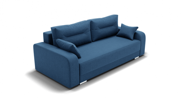 Диван Модерн -1 (ЗР) Цвет фасада: Синий; Тип: Прямой; Материал фасада: Металл/Велюр_0