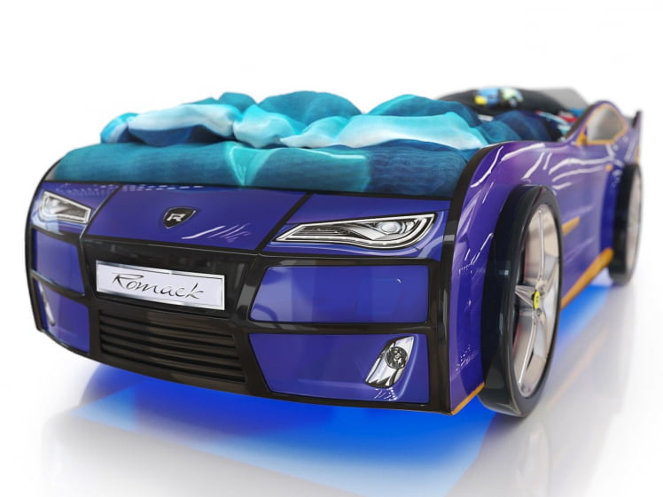 Кровать-машина Kiddy Синий_3