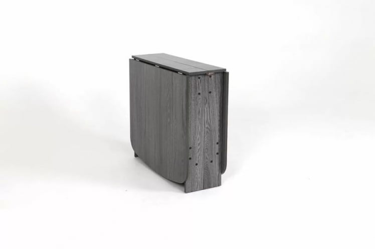 Стол-книжка раздвижной Оригами Ясень черный_0