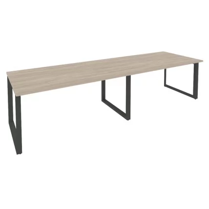 Стол переговорный (2 столешницы) ONIX O.MO-PRG-2.4 Дуб Аттик/Антрацит_0