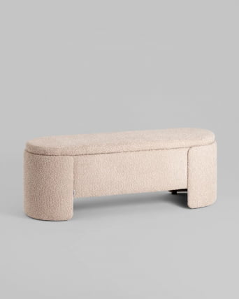 Банкетка Taks с местом для хранения букле капучино_1