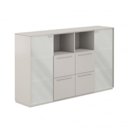 Шкаф средний с ящиками Atlas NZ-0336.GS.GS Серый камень_0