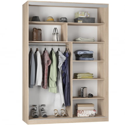 Шкаф-купе B-220х160х60-1(ЯШС-D7D7)_1