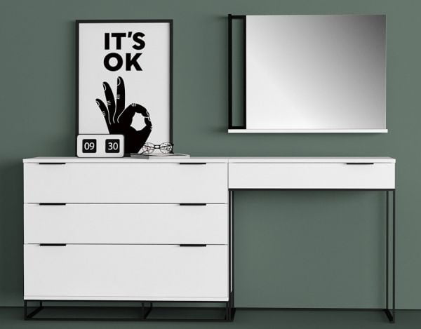 Туалетный стол City 80 см. белый_7