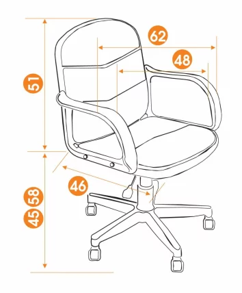Офисное кресло BAGGI черный 36-6_4