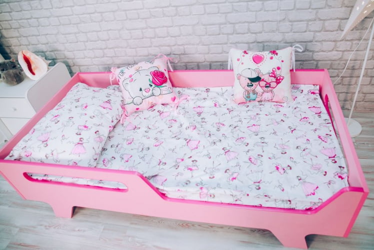 Кровать детская Бэби Розовый_6