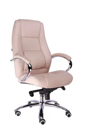 Кресло руководителя Kron M экокожа Бежевый_0