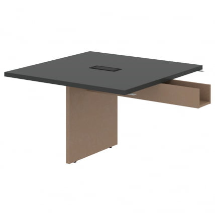 Стол для заседаний приставной VELION VFCT 1212 Яшма черный Кобра_0