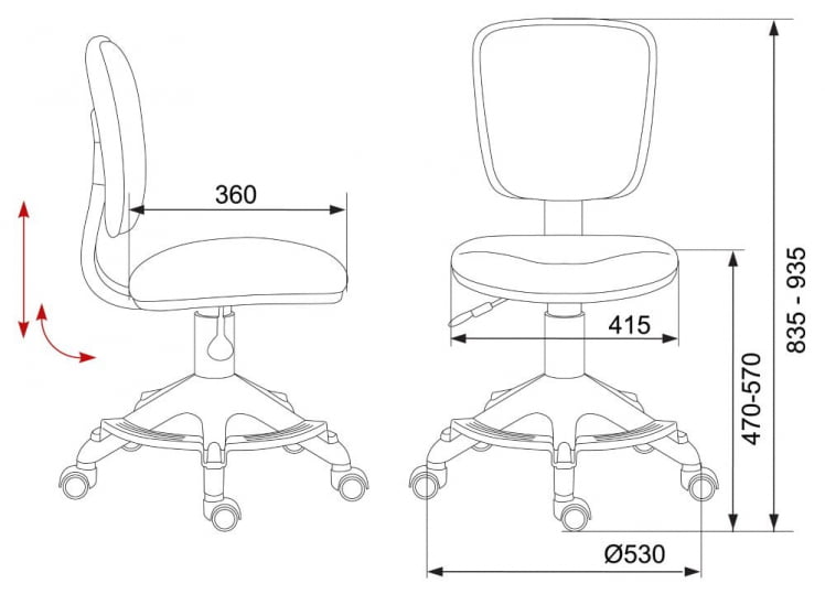 Кресло детское Бюрократ CH-204-F/CACTUS-GN_3