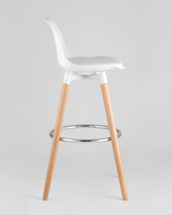 Полубарный стул Мартин экокожа Белый_3