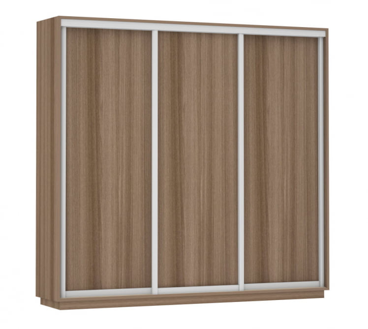 Шкаф-купе трехдверный Экспресс Трио Элемент 2400х2400h Ясень шимо тёмный_0