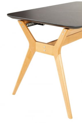 Стол раздвижной Нарвик Ceramic 140-180 Automatic Natur/Dark marble_2