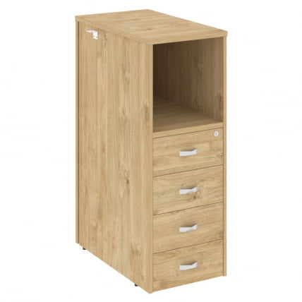 Тумба 4 ящика завершающая, правая ONIX O.R-TV-4(R) Тиквуд светлый_0