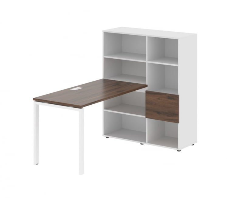 Рабочая станция EDIS EURST 1113 Дуб Денвер темный Белый Белый_0