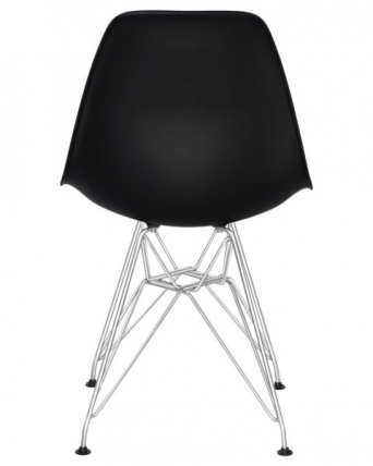 Стул обеденный ДОБРИН ДСР (ножки хром, цвет чёрный (Б-03)) 4 шт / DOBRIN DSR (B-03))_5