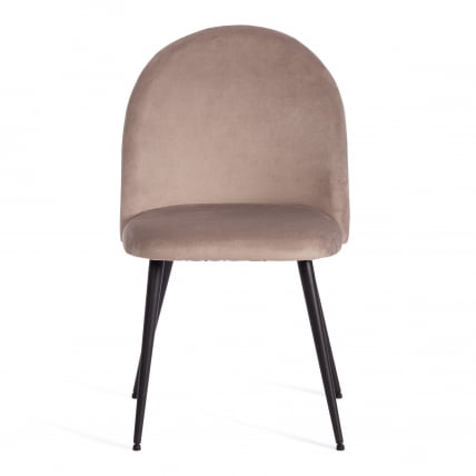 Стул MONRO (mod. 5144) металл/вельвет, 51x56x84 см, серо-бежевый (HLR-9)/черный_4