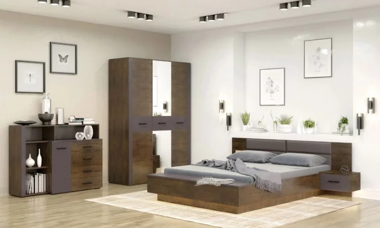 Тумба прикроватная навесная Куба 08 Таксус Вольфрам_1