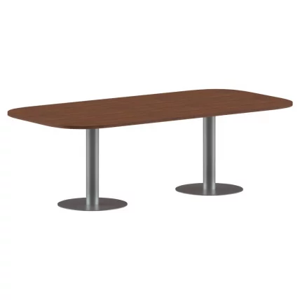 Конференц-стол на 6-8 человек IMAGO ПРГ-8 Орех Французский-алюминий_0