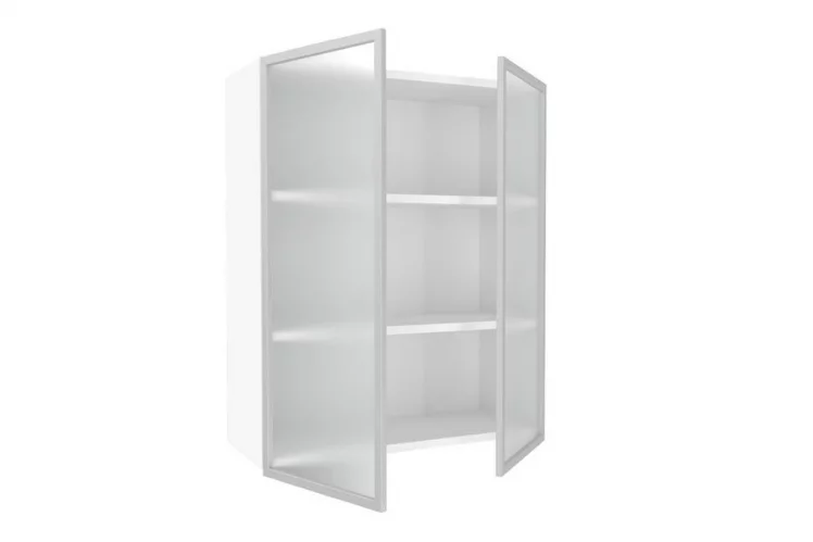 Шкаф кухонный 800 высокий со стеклом Шервуд ЛД 281.461.000.129 Белый_1