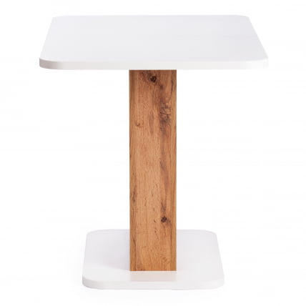 Стол обеденный GENT ЛДСП, 110-145x68,6x75,5 см, Дуб вотан/Белый_1