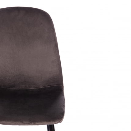 Стул BREEZE (mod. 4724) вельвет/металл, 44 х 53 х 87 см, Light grey (светло-серый) HLR24 / черный_5