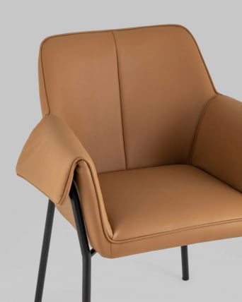 Стул Бесс экокожа коричневый 2 шт._6