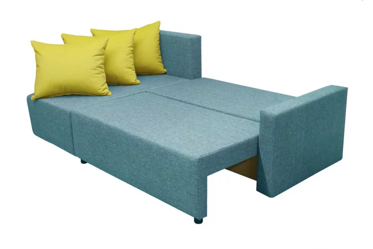 Угловой диван Sherry (3 категория) с механизмом подъема оттоманки Балтик Азуре Эппл_2