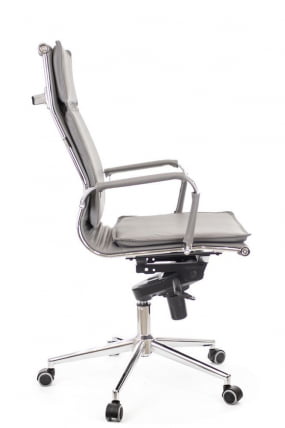 Кресло руководителя Nerey M экокожа Серый_1