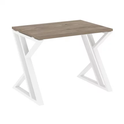 Стол рабочий LOFT VR.L-SRZ-1.7 Металл белый Тиквуд темный_0