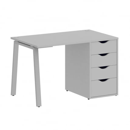 Стол письменный HOME OFFICE VR.SP-3-118.4.A Серый/Серый металл_0
