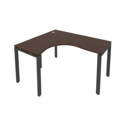 Стол письменный METAL SYSTEM Б.СА-3 Л Венге/Антрацит_0