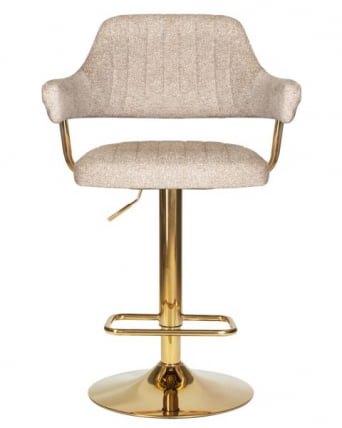 Стул барный DOBRIN CHARLY GOLD (бежевый твид (LEO26)) 2 шт_6